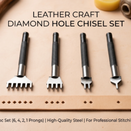 4pc Leather Craft Chisel set(Diamond Hole )