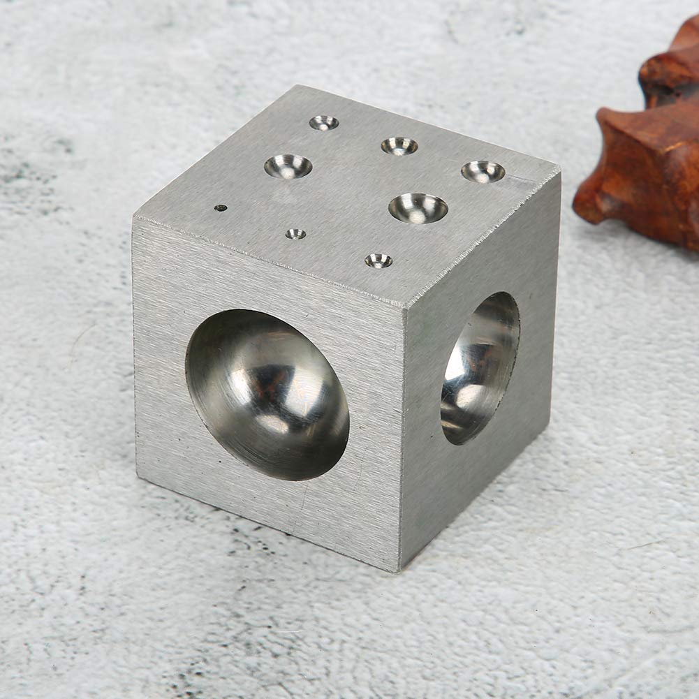2" Square Punch Steel Dapping Block Forming Doming Cube Jewelry Making Tool - Image 7