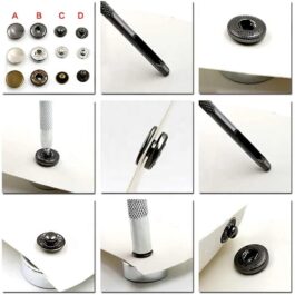 BreCraft®12 Pieces Leather Punch Tool Base Set Snap Rivet Setting Tool