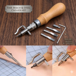 BreCraft™ 7 in 1 Stitching Groover Creaser & Edge Beveler Tool