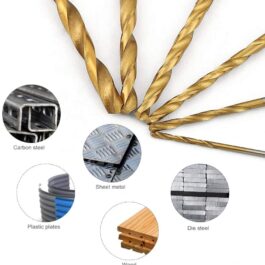 HSS Drill Bit Set 19 Pc High Speed Steel Coated