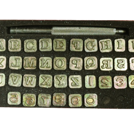 6mm (1/4″) Alphabet & Number Stamp Set BLOCK