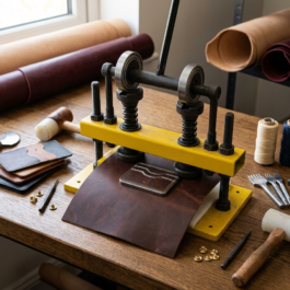 BreCraft®Double Bearing Bench Top Leather Clicker Press