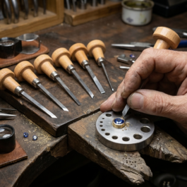 BreCraft™ 6 piece Wooden Handle Hand Machine Graver Set