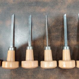 6pcs Wooden Handle HSS Hand Machine Graver Set
