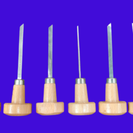 6pcs Wooden Handle HSS Hand Machine Graver Set