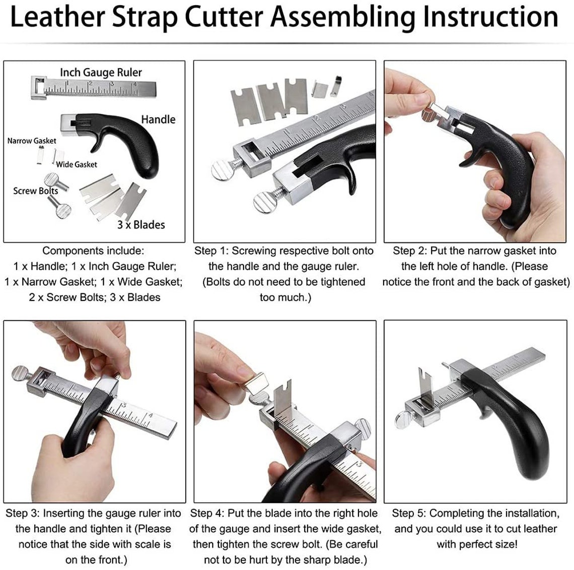 Leather Craft Leather Strip Cutting Gage & Tool - Image 3