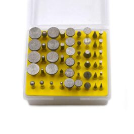 50-Pack Diamond Burr Set, 1/8 Inch Shank Polishing Engraving