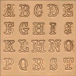 1″ Style Script Alphabet Set for Stamping Leather