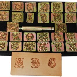 1″ Style Script Alphabet Set for Stamping Leather