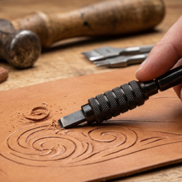 BreCraft®Swivel Leather Carving Tool
