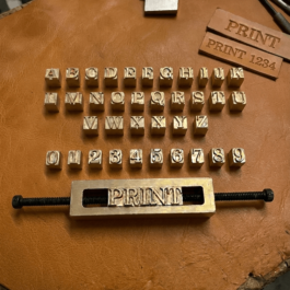 BreCraft™ Premium (8mm) Brass Alphabet & Number Stamp Set
