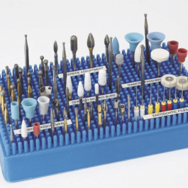 BreCraft™Dental Bur Holder Block –100+Slot Flexible Autoclavable