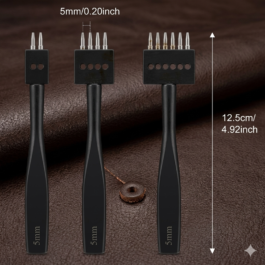 BreCraft®Ultimate Interchangeable Leather Hole Punch Set (5mm)