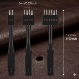 BreCraft®Ultimate Interchangeable Leather Hole Punch Set (6mm)